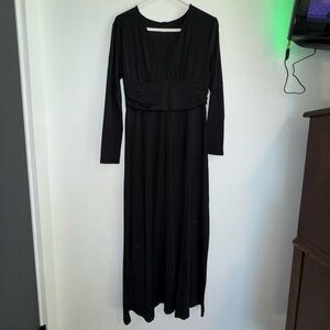 Elegant Black Long Sleeve Dress